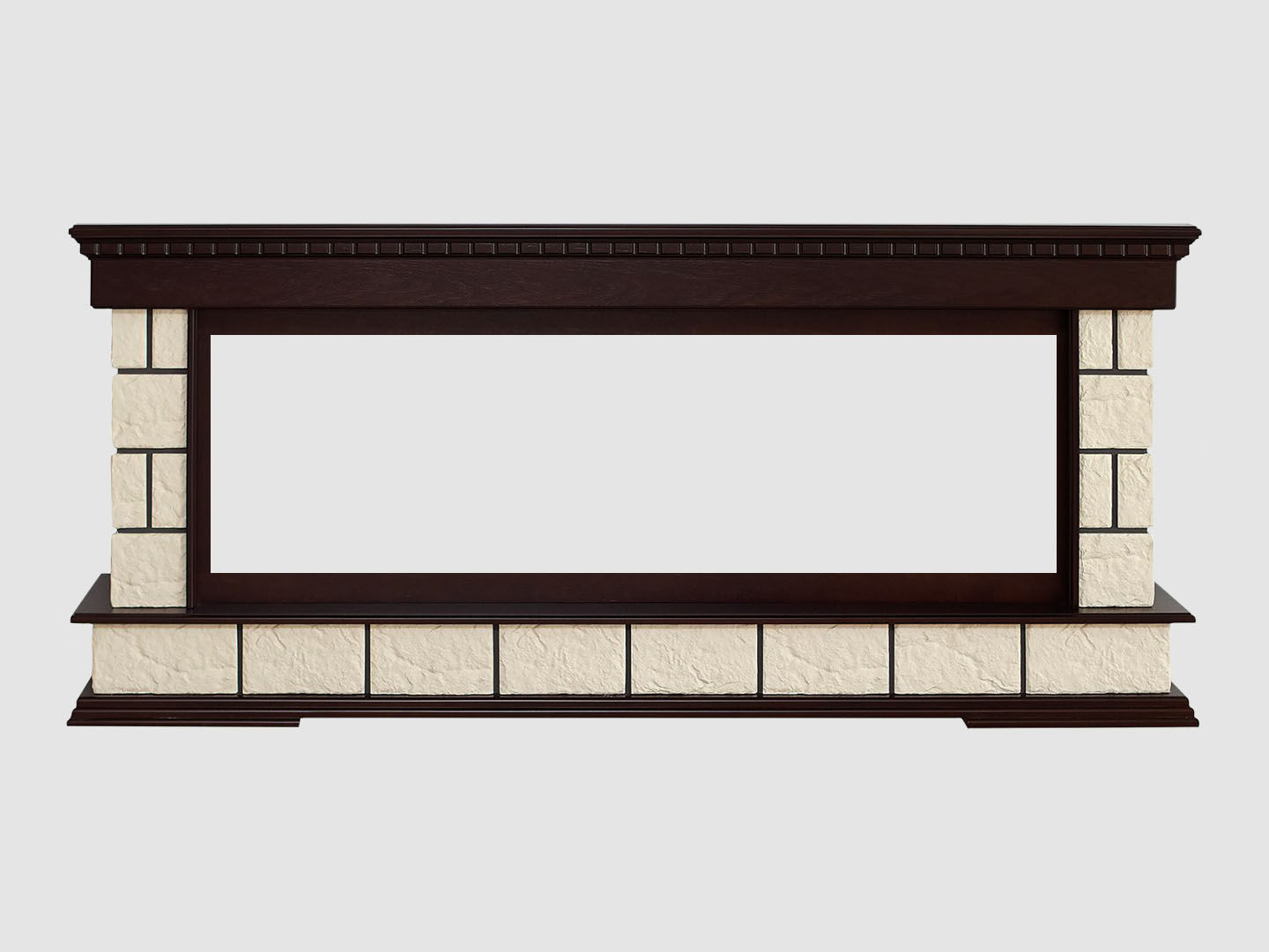 Каминный портал МДФ "SHATEAU 1940" с биокамином Lux Fire "Фаер Бокс Вега-2" по цене 104 390 руб.