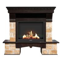 Биокамин в портале SteelHeat Grand Red, стекло