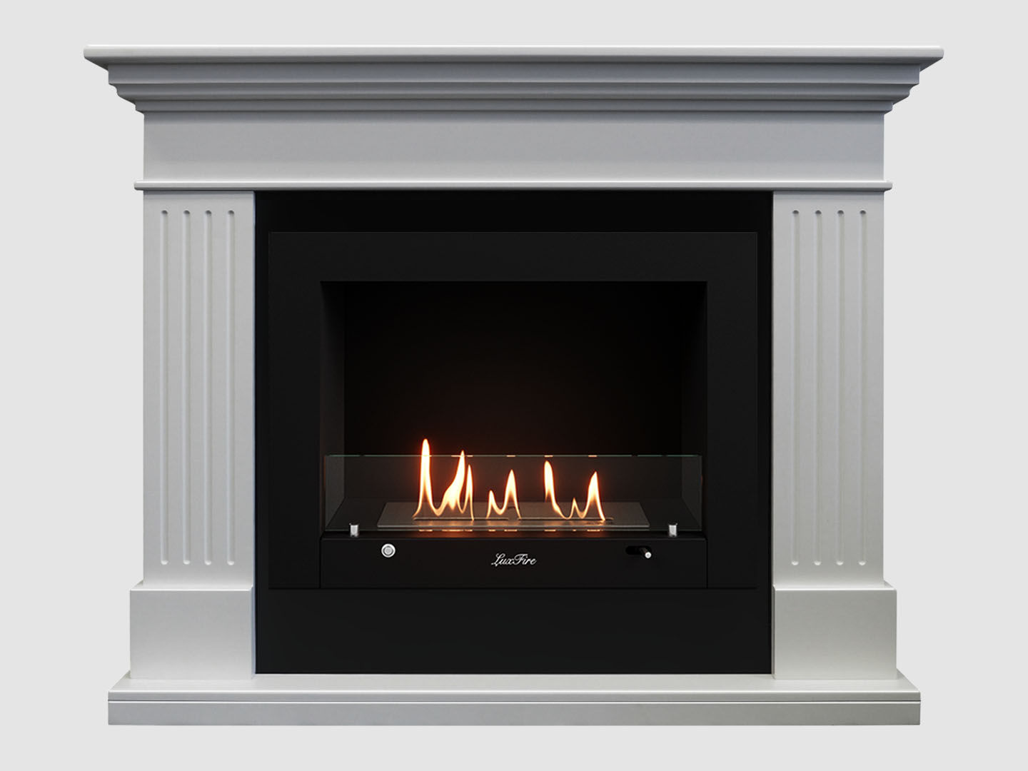 Каминный портал МДФ "Турин 1350" с биокамином Lux Fire "Фаер Бокс 3-33" (белый) Каминный портал МДФ "Турин 1350" с биокамином Lux Fire "Фаер Бокс 3-33" (белый) по цене 108 500 руб.