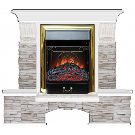 Бостон К Мисхор (белый)+Majestic Brass Бостон К Мисхор (белый)+Majestic Brass