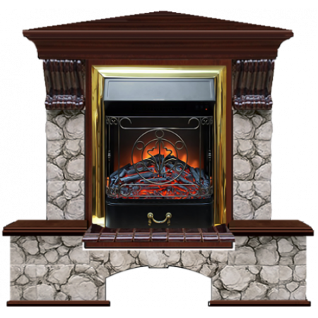 Бостон К Карелия угловой (красное дерево)+Majestic Brass Бостон К Карелия угловой (красное дерево)+Majestic Brass