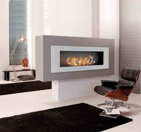 Биокамин ZeFire Elliot 1200 с белой рамкой по цене 42 800 руб.