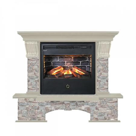 Бостон грот цветной (беленый дуб)+Samba 3D