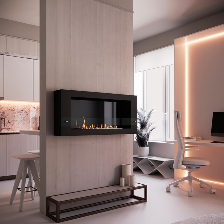 Биокамин SteelHeat WALL LONG 1200 черный, стемалит Биокамин SteelHeat WALL LONG 1200 черный, стемалит по цене 54 600 руб.