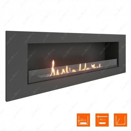 Биокамин SteelHeat LONG 1200 стекло по цене 42 400 руб.