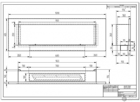 Биокамин ZeFire Elliot 1200 с белой рамкой по цене 42 800 руб.