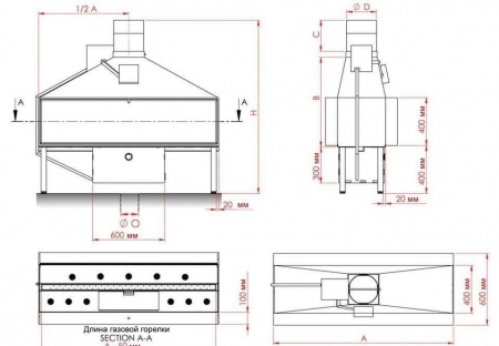 Газовая топка Vero Design NI G8 D 
Газовая топка Vero Design NI G8 D
