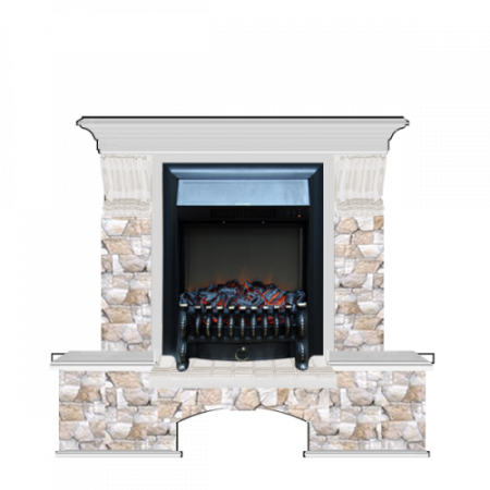 Бостон К Арбат (беленый дуб)+Fobos Black