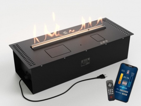 Автоматический биокамин Lux Fire Smart Flame 700 RC Black по цене 273 240 руб.